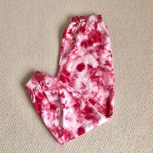 SHEIN Pink Tie-Dye Swetpants